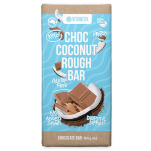 Milk Choc Coconut Rough Bar 100g - Clearance