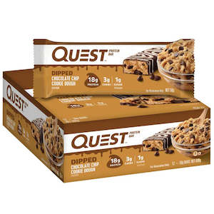Candy & Chocolate: Quest Protein Bar - Dipped Chocolate Chip Cookie Dough