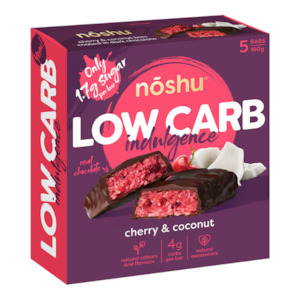 Noshu: Low Carb Indulgence Cherry & Coconut 5 Pack