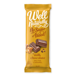 Well Naturally: Salted Caramel Milk Chocolate 90g