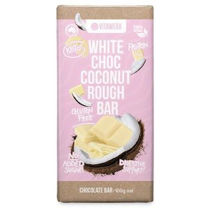 Vitawerx: White Choc Coconut Rough Bar 100g