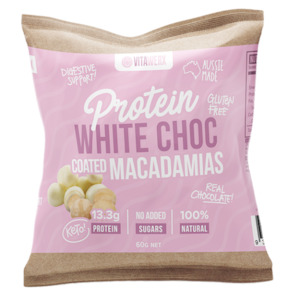 White Choc Coated Macadamias 60g