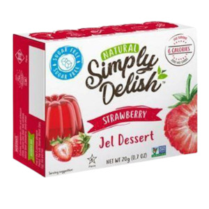Simply Delish: Strawberry Flavour Jelly 20g