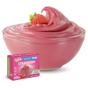 Simply Delish: Sugar Free Strawberry Instant Pudding 48g