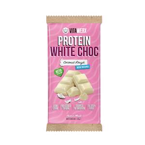 Protein White Choc Coconut Rough Bar 100g