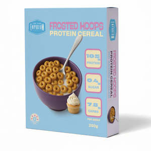 Keto: Low Carb Protein Cereal - Frosted Hoops 250g