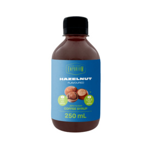 Hazelnut Flavoured Zero Sugar Coffee Syrup - 250mL