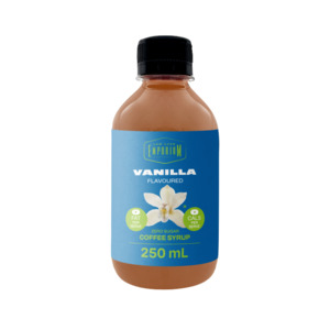 Vanilla Flavoured Zero Sugar Coffee Syrup - 250mL