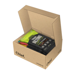 We Are Chief: CHIEF ORGANIC GRASS-FED BILTONG 30g - Sample Pack - TRY BEFORE YOU RANGE!