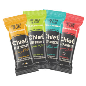 CHIEF  ORGANIC GRASS-FED BEEF BAR SAMPLE PACK - TRY BEFORE YOU RANGE!