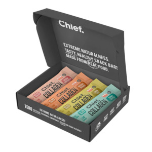 CHIEF Collagen Protein Bar - Gluten and Dairy Free Sample Box - TRY BEFORE YOU RANGE!