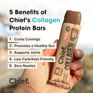 We Are Chief: CHIEF Collagen Protein Bar Sample Pack (all flavours) - TRY BEFORE YOU RANGE!