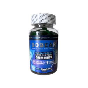 SOBEAR HANGOVER GUMMIES BOTTLE (60 gummies) - 1 bottle