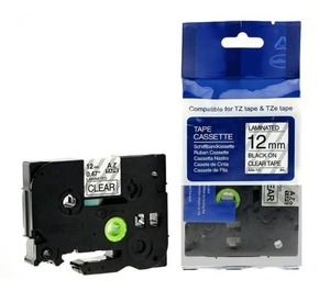 Brother TZe131 Tape P Touch 12mm Black / Clear 8m
