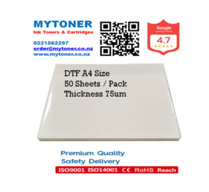 Hot Deals: DTF Transfer Film 50 Sheets A4 Size DTF Thickness 75Um