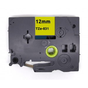 TZE 831 AZE831 Label Tape Black on Gold