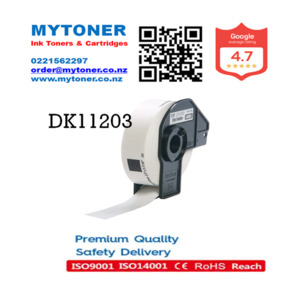 Products: Brother DK11203 File Folder Label Roll 17mm x 87mm 300 per roll