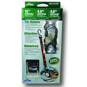 Ancra: Cambuckle 4.6M S Hook Tie Down 2 Pack
