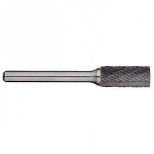 Ata: SA3MNF Carbide Burr Cylinder Shape Aluminium Cut 9.5x16x63mm With 6mm Shank