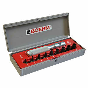 Boehm 2mm - 10mm Wad/Hollow Punch Kit C/w Hand Chuck & 9 Punches JLB210
