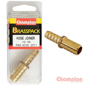 Champion: Champion Hose Joiner Brass Reducing 1/2 - 3/8