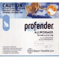 Profender allwormer for cats 2.5-5kg