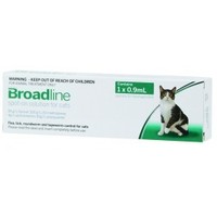 Broadline flea &amp. Worm for cats 2.5-7.5kg