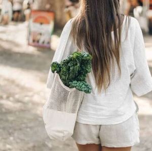 1: Cotton and Mesh Bag