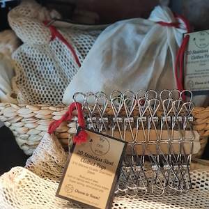 20 x Stainless steel Clothes Pegs