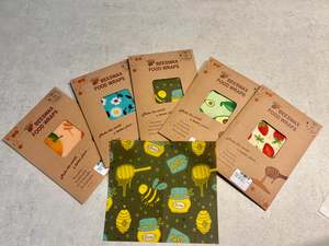 Beeswax Wraps 3pk Small,Medium & Large