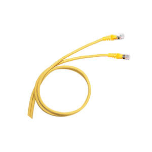 Legrand Cat6a Patch Cord - RJ45 - S/FTP - Yellow - 1m - PVC LCS2