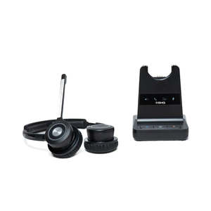SHG S 250-DUO Binaural DECT Wireless Headset with Passive Noise Canceling Mic