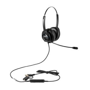 Best Selling: SHG S 5400-BOTH-USB Binaural Headset with Full Inline Controls Passive Noise Canceling Mic