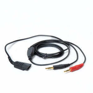 SHG S 135-MM Cable with Flat QD to Dual 3.5mm