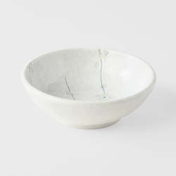Blossom: White Blossom Small Shallow Bowl