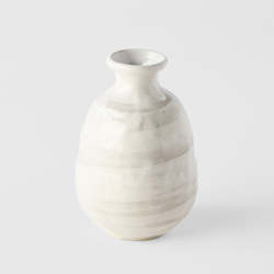 Sake: Textured White Sake Jug
