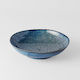Indigo Blue Shallow Bowl