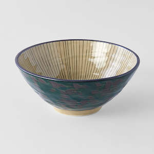 Large Bowls: Green Converging Udon Bowl