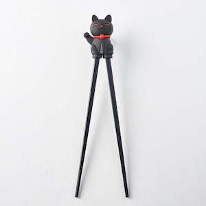 Utensils: Black Lucky Cat Chopsticks