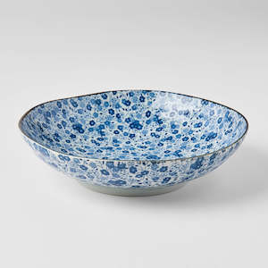 Blue Daisy: Blue Daisy Shallow Bowl