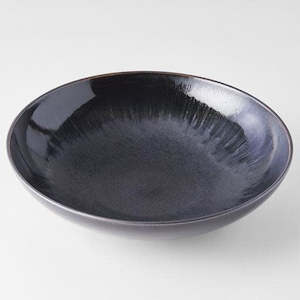 Matte Shiny Black 1: Matte & Shiny Black Open Serving Bowl