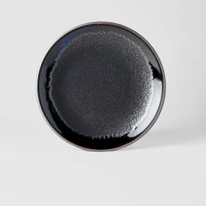 Matte Shiny Black 1: Matte & Shiny Black Dinner Plate