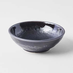 Matte Shiny Black 1: Matte & Shiny Black Small Shallow Bowl