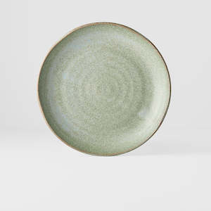Dinner Plates: Green Fade Uneven Plate