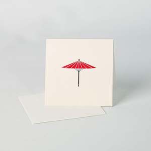 Paper Lanterns: Umbrella Greeting Card