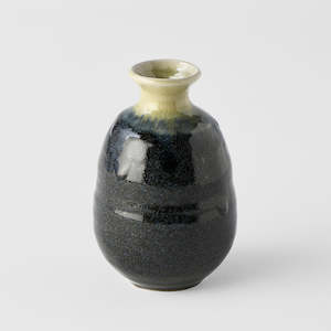 Sake: Dark Blue with Green Top Sake Jug