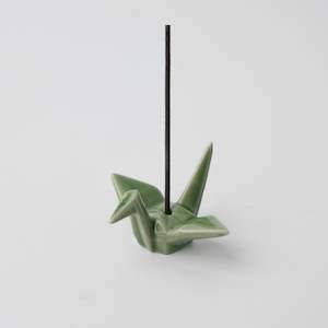 Assorted: Green Origami Crane Incense Holder