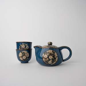 Blue Floral Tea Set