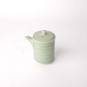 Sauce Dishes: Celadon Ribbed Soy Pot