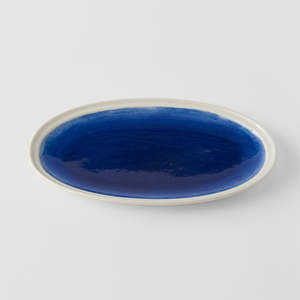 Small Plates: Ocean Blue Oval Plate